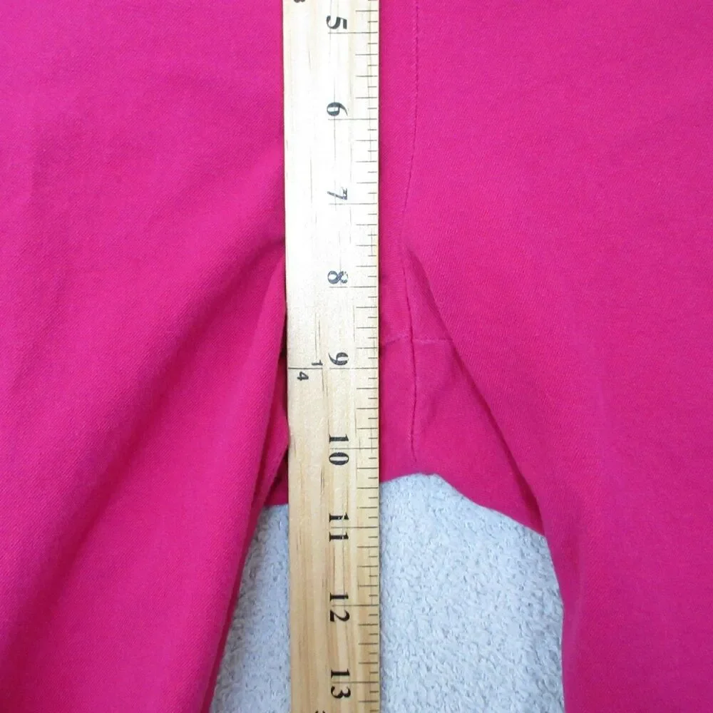 J. Crew Minnie Stretch Ankle Pants Womens 6 Pink Mid‎ Rise Casual Flat Front Zip